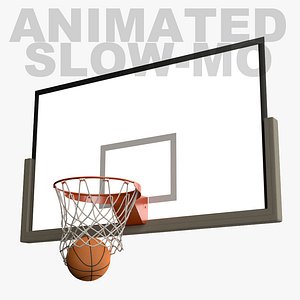 Basketball Net Swoosh ANIMATED Slow Motion