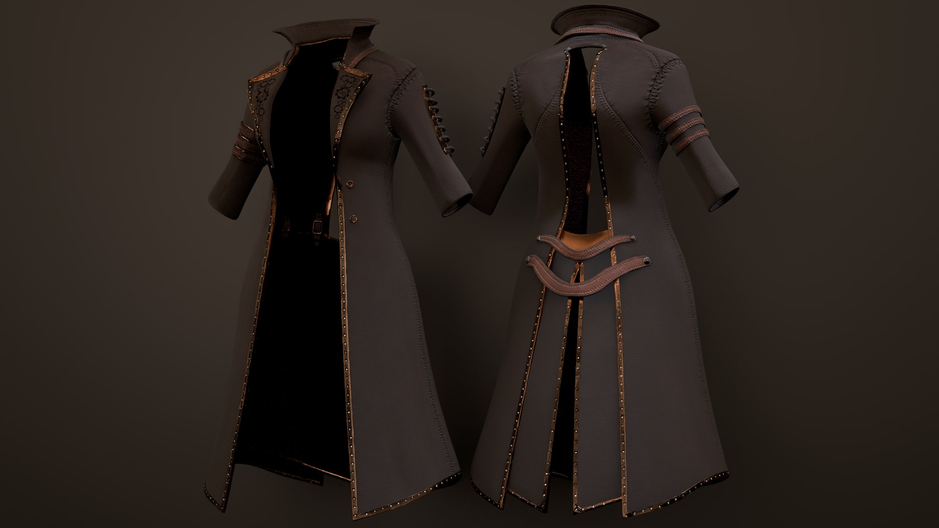 Stylized Steampunk Coat 3D https://p.turbosquid.com/ts-thumb/df/VU4AvT/r9/20/png/1778814583/1920x1080/fit_q87/621dfa0dccf15f432556e2402c03a41582cebbb3/20.jpg