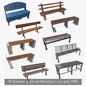 Outdoor Street Bench Collection