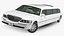 stretch limousine generic white 3D model