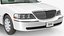 stretch limousine generic white 3D model