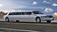 stretch limousine generic white 3D model
