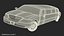stretch limousine generic white 3D model