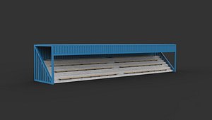 Kiosque Container 3D model 3D