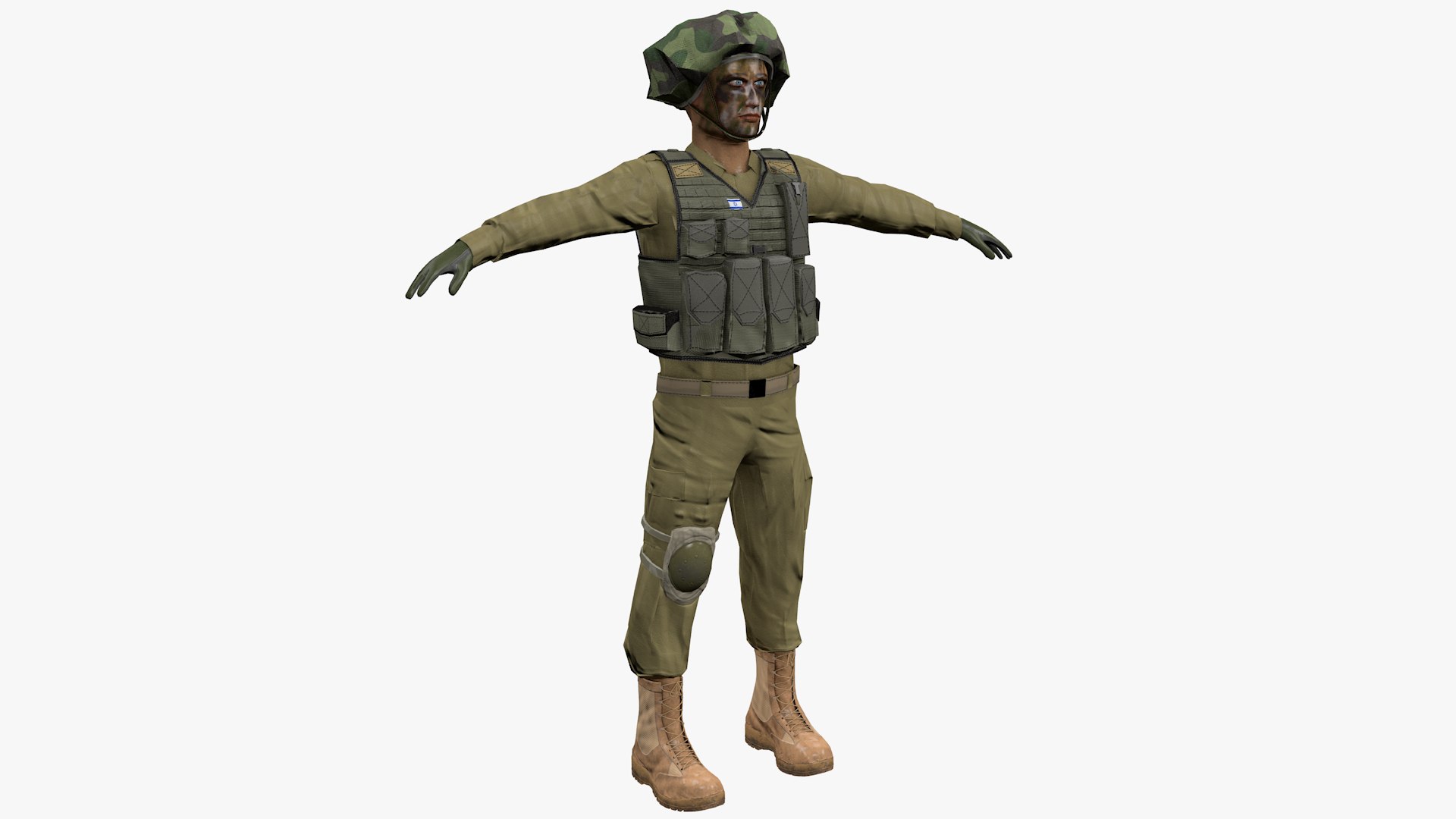 3D Model Rigged IDF Israeli Infantry Soldier - TurboSquid 2150964