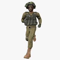 Rigged IDF Israeli Infantry Soldier