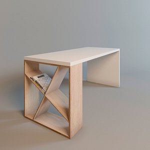 3d model wood table