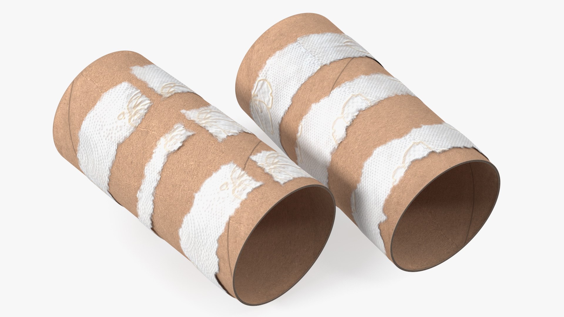 Empty Toilet Paper Tubes 3D model preview
