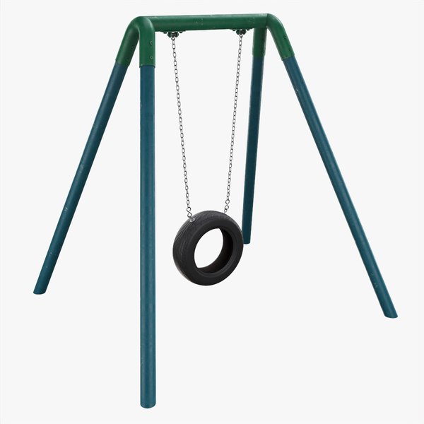 3D Outdoor tire swing 04