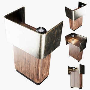 Modern Reception Desk for restaraunt 3D model