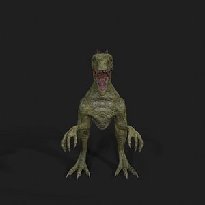 Dinosaurs Velociraptor Hybrid 3D model
