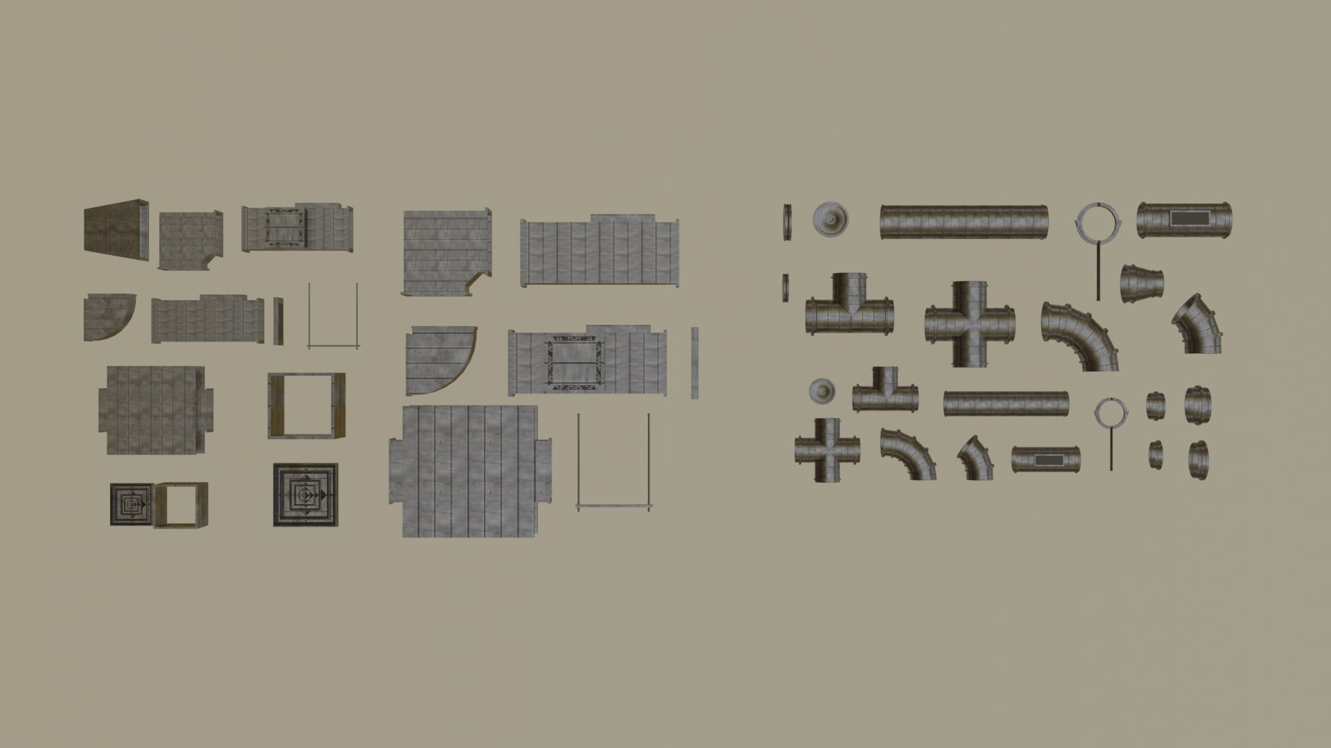 Air Duct Collection 3D Model - TurboSquid 1916463