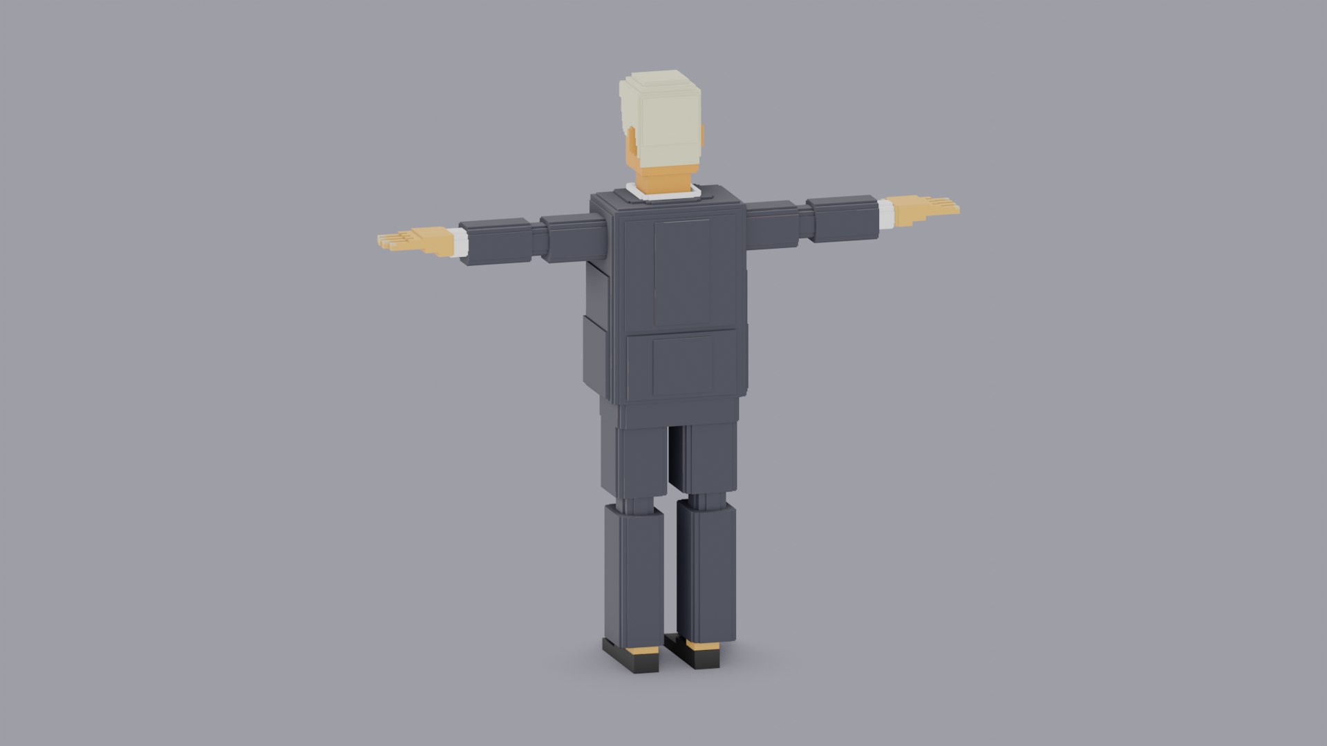 Man In Suit Low Poly Cartoon Style 3D - TurboSquid 1876669