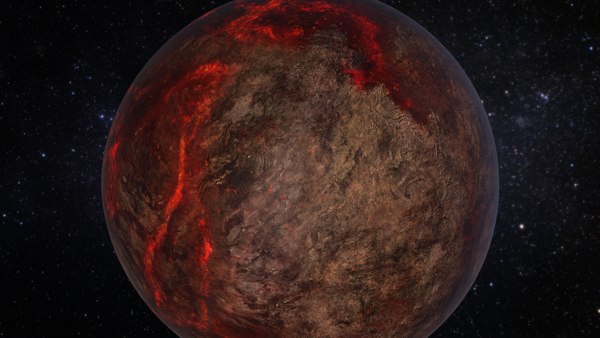 3D lava planet 55 cancri model - TurboSquid 1284051