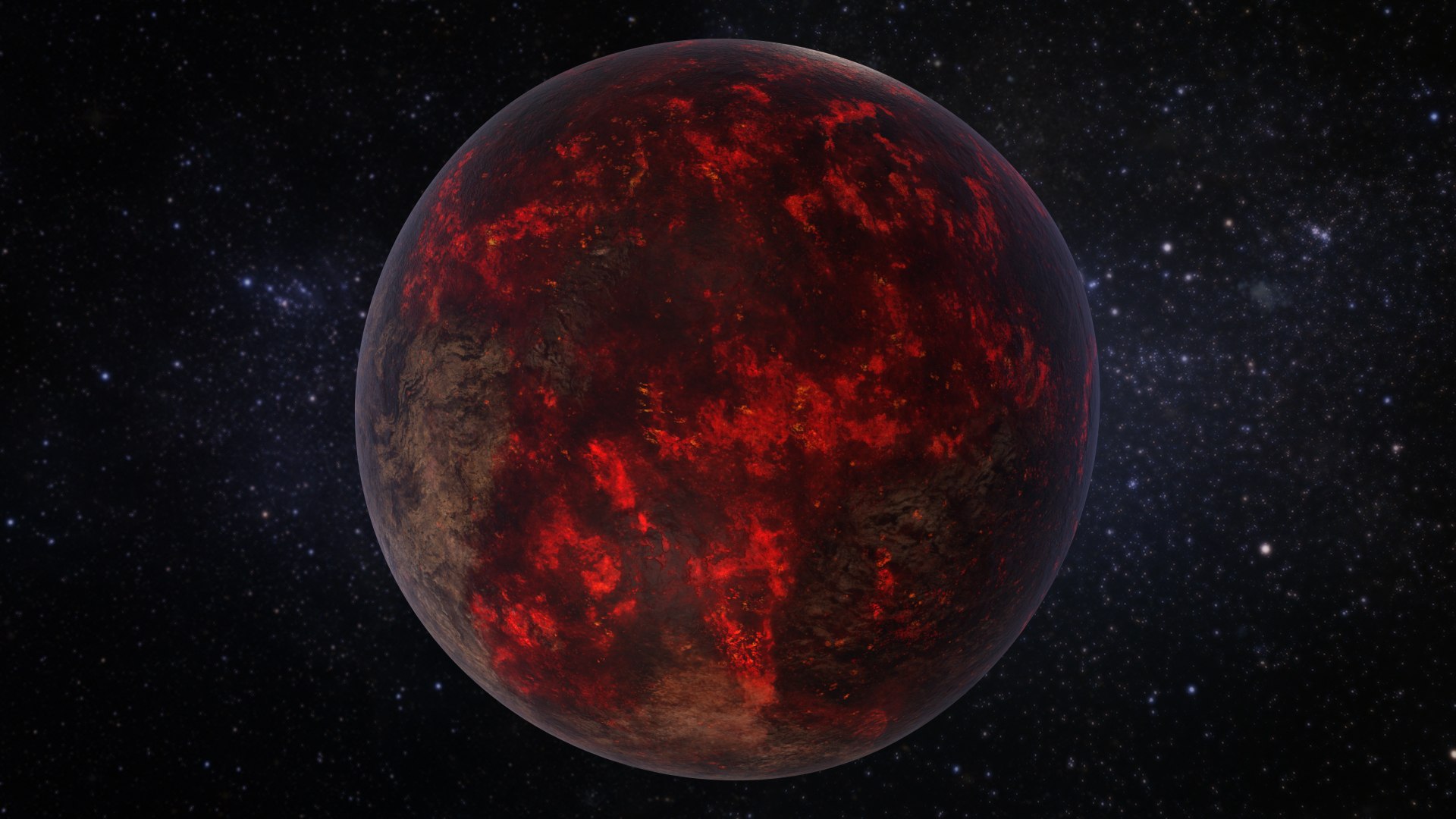 3D Lava Planet 55 Cancri Model - TurboSquid 1284051