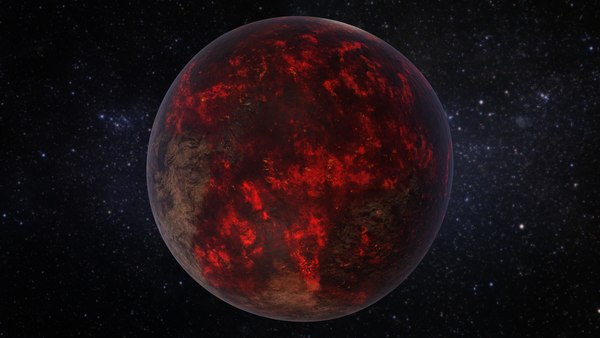 3D lava planet 55 cancri model - TurboSquid 1284051