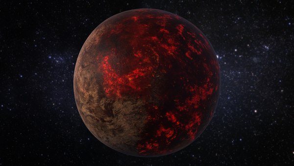 3D lava planet 55 cancri model - TurboSquid 1284051