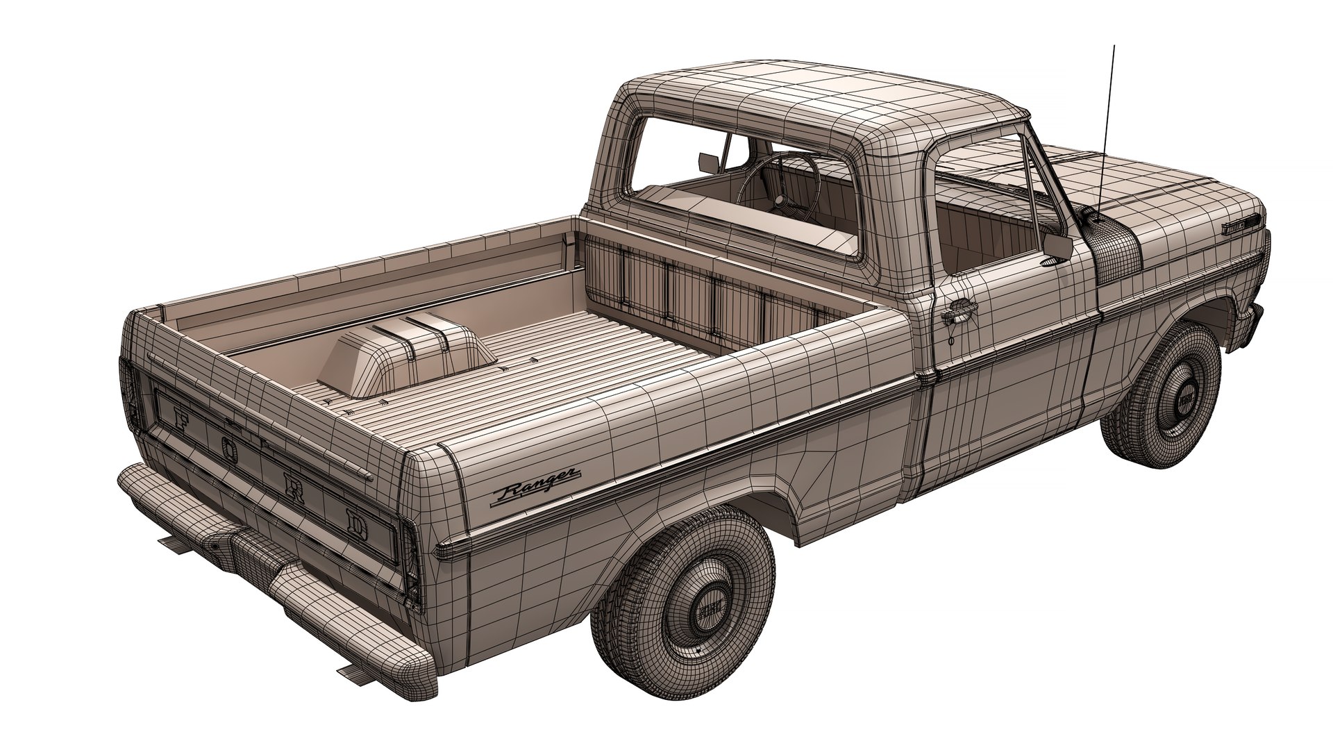 3D Ford F100 Ranger 1967 - TurboSquid 1785129
