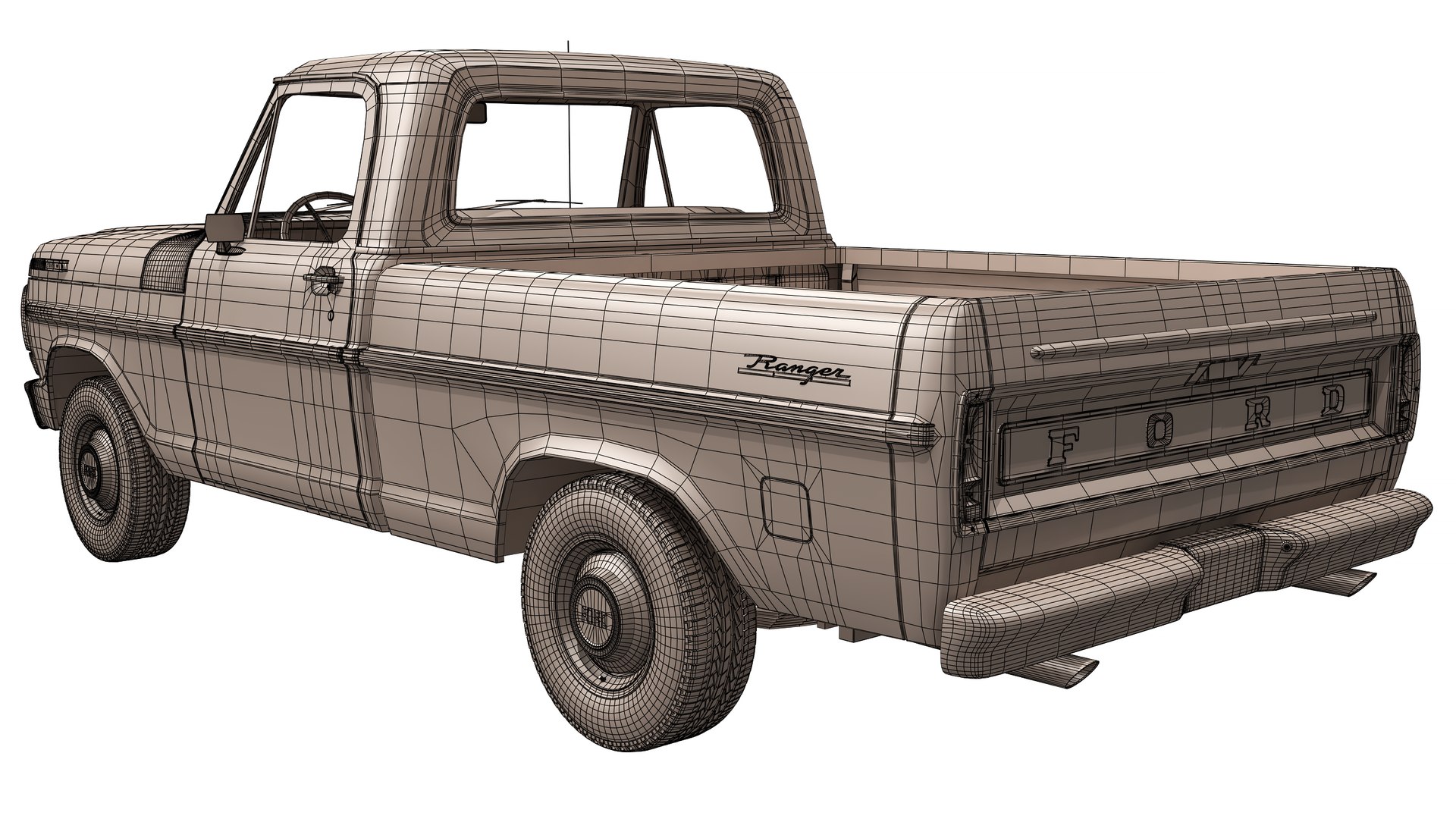 3D Ford F100 Ranger 1967 - TurboSquid 1785129
