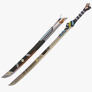 Sci-Fi Sword 01 All PBR Unity UE Textures Included