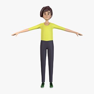 schoolgirl01 3D model