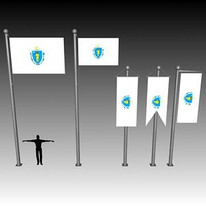 flag u 3d max