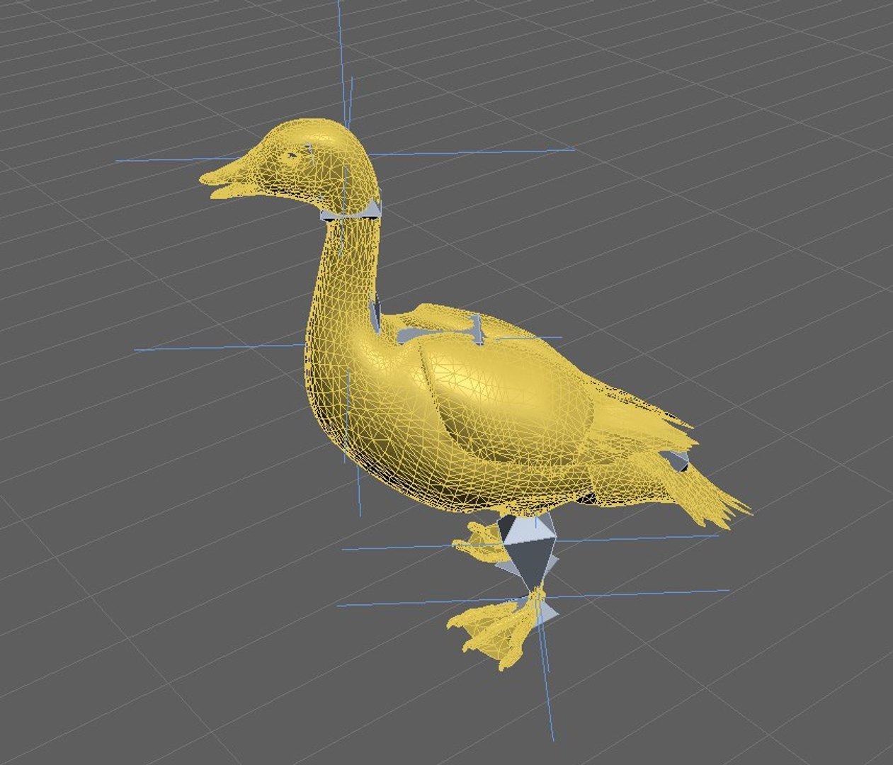 3D goose rigged - TurboSquid 1418535