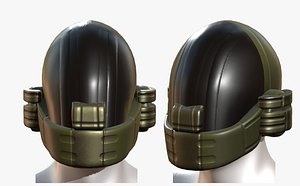 3D gas mask helmet model