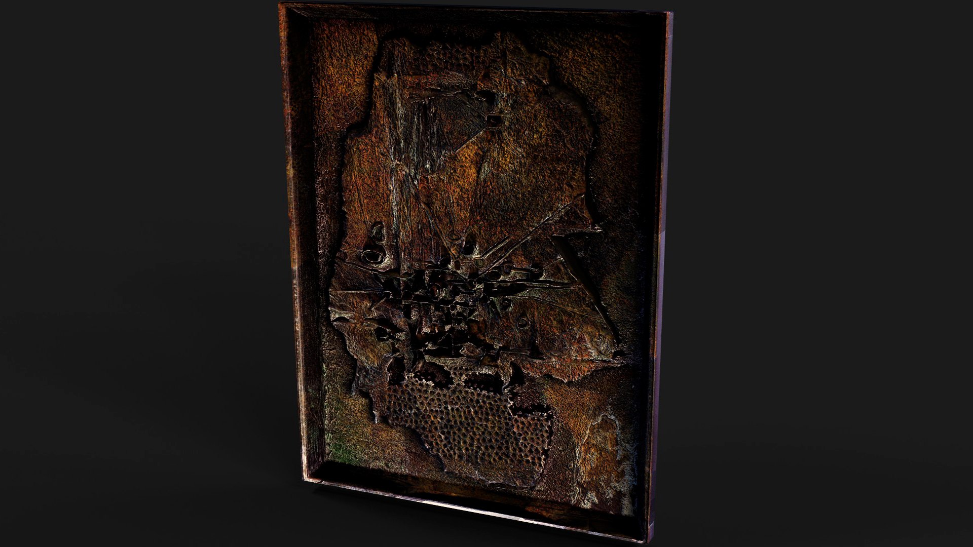 3D abstract art wall picture PBR photogrammetry Free model https://p.turbosquid.com/ts-thumb/dg/LcO2Pi/ly/preview3/jpg/1760377012/1920x1080/fit_q87/ad79822183c46ba15d385c4e7397ab1858192763/preview3.jpg