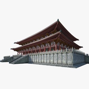 chinese architectural palace 3d model