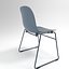 Normann Form Silla apilable azul acero