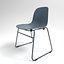 Normann Form Silla apilable azul acero
