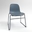 Normann Form Silla apilable azul acero