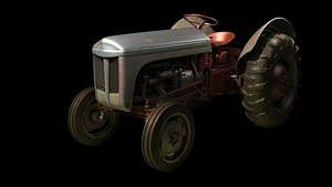 3d tractor dirt model