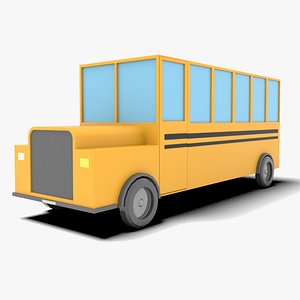 Cartoon Bus Rigged
