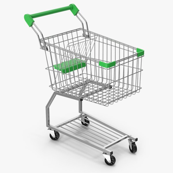 3D model Shopping Cart Green