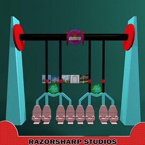3d carnival ride super swing