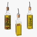 Collection de bouteilles d'huile