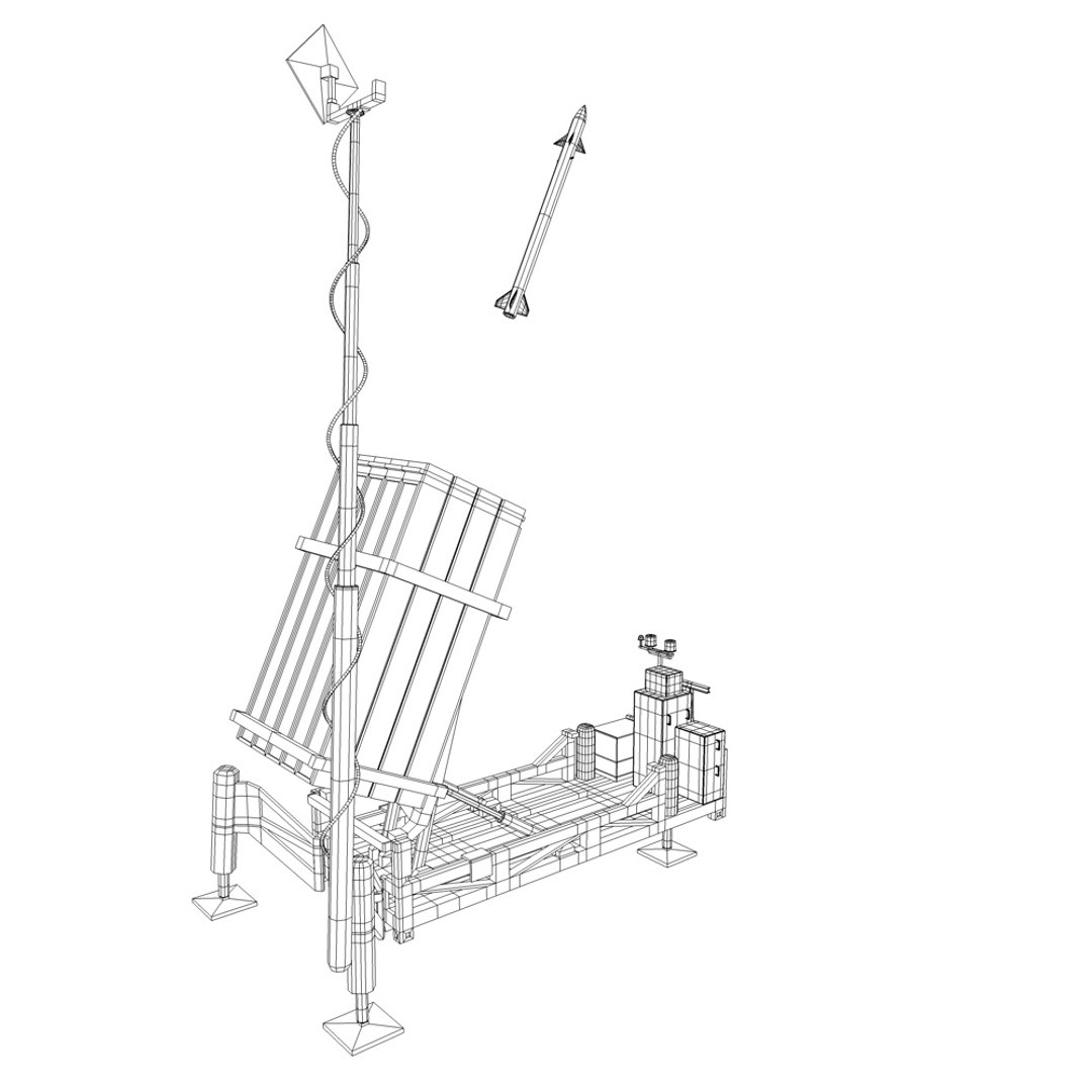Realistic Iron Dome 3d 3ds
