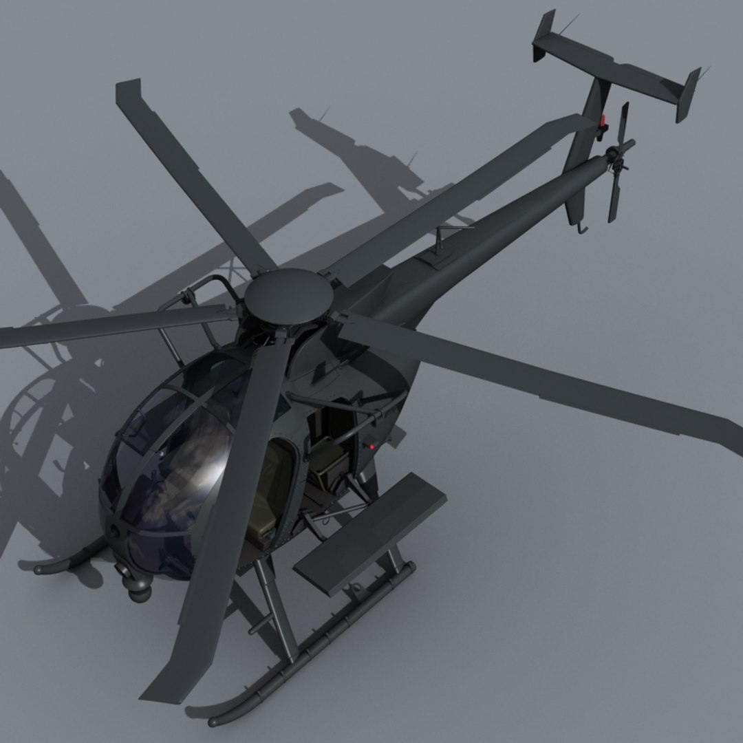 Ah-6 Little Bird 3d Model