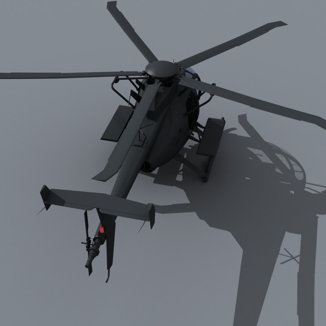 Ah-6 Little Bird 3d Model