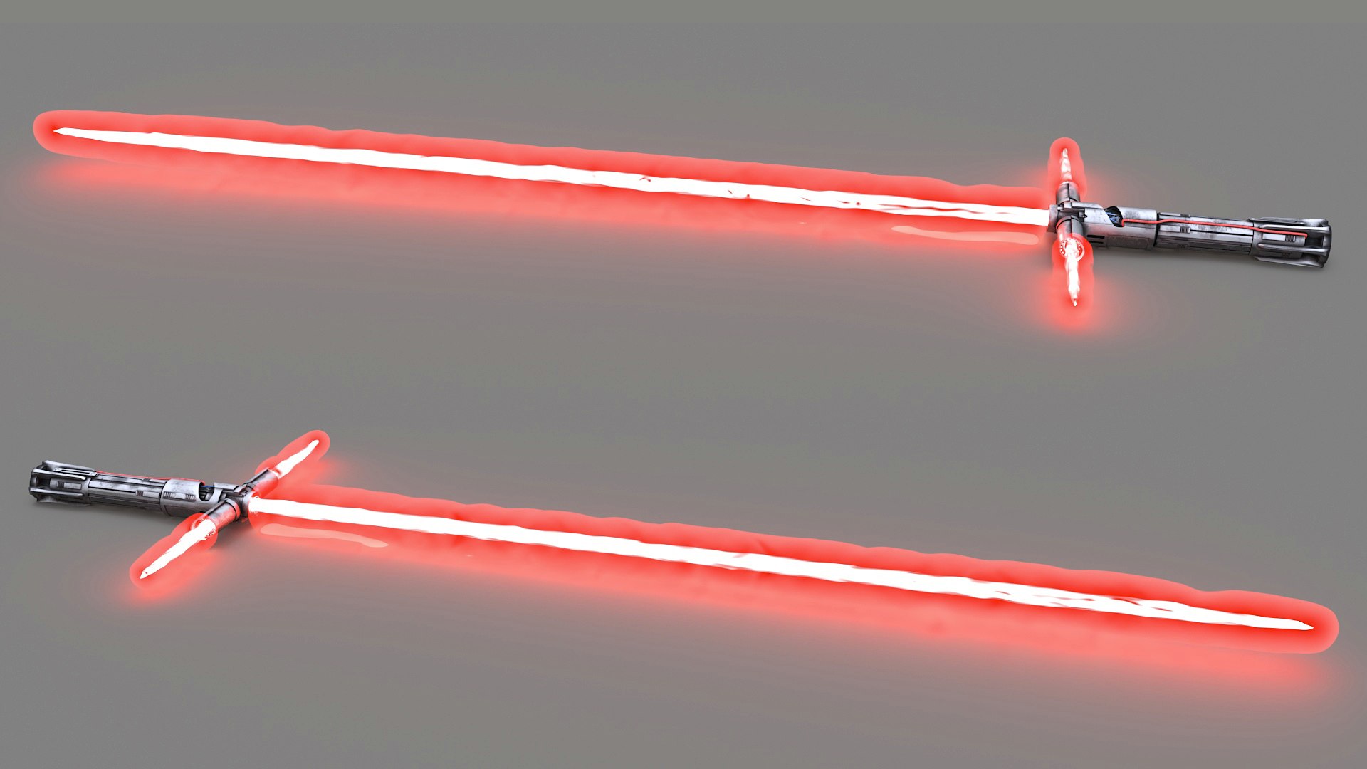 3D Kylo Ren Crossguard Lightsaber TurboSquid 2318308