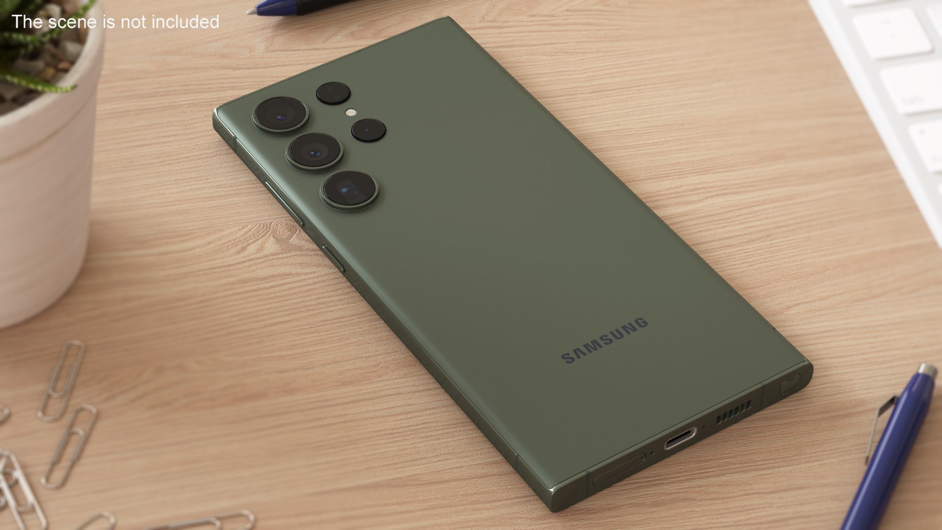 Smartphone Samsung Galaxy S23 Ultra Green 3D Model - TurboSquid 2116299