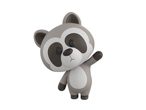 Character133 Rigged Raccoon 3D model