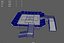 Modello 3D dell'eliporto sul tetto