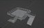 Modello 3D dell'eliporto sul tetto