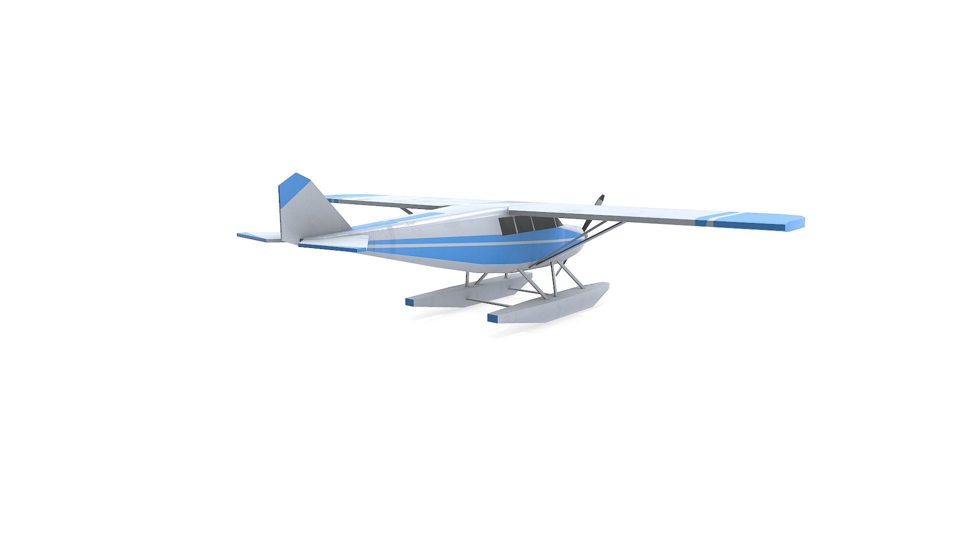 Free Low-poly Floatplane PBR 3D Model - TurboSquid 2446919