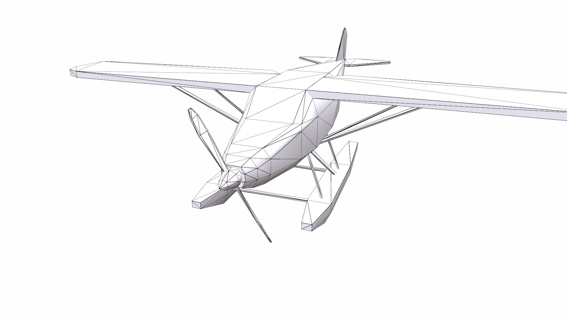 Free Low-poly Floatplane PBR 3D Model - TurboSquid 2446919