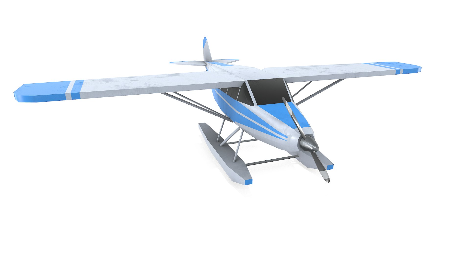 Free Low-poly Floatplane PBR 3D Model - TurboSquid 2446919