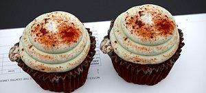 VELVET RED CUP CAKE 2024 MAX 2019 3D model